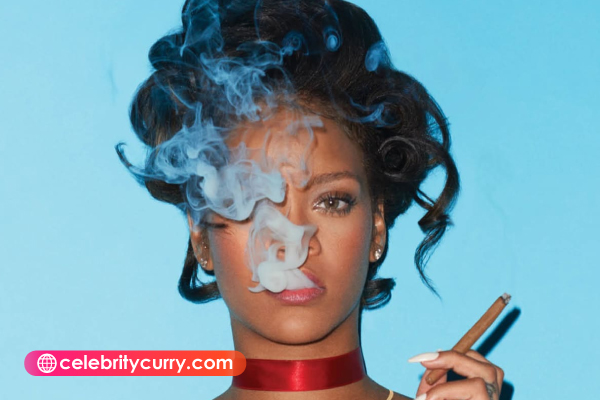 Rihanna smoking